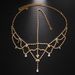 jewelry fashion hollow pendant headdress Sun claw diamond elastic rope water drill chain Headwear_voghion.com