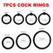 Rings 3/4 Rings Sleeve Trainer Delay Ejaculation High Elasticity Time Lasting Sex Toys for Men_voghion.com