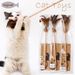 Original Color Feather Teaser Wand Chew Toy Catnip Cork Ball Bell Cat Supplies_voghion.com