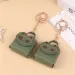 Creative Leather Frog Coin Purse Car Key Chain Pendant Bluetooth Headset Cute Keychain Mini Storage Bag_voghion.com