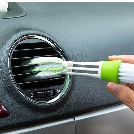 Daudzfunkcionāla tīrīšanas birste, divgalvu, mīksta tīrīšanas birste, tastatūras birste, žalūziju putekļu noņemšanas birste_voghion.com