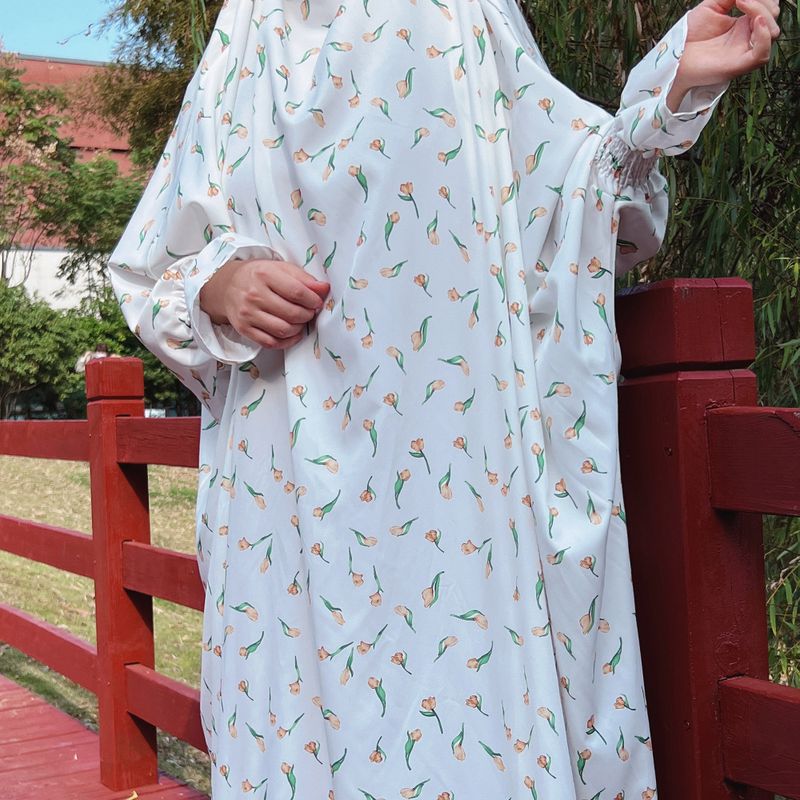 Mode musulmane dubaï turc moyen-orient imprimé Robe Robe LR545-1_voghion.com