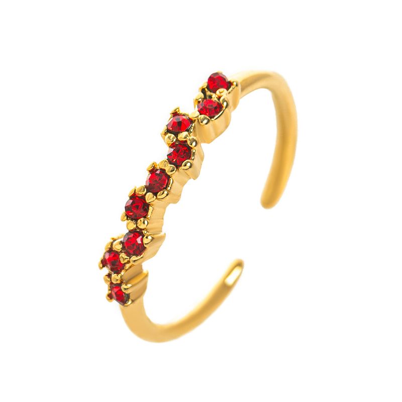 Titanium stalen zirkoon ring met effen band en geboortesteen voor december, kleurbehoud_voghion.com