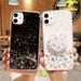 Glitter Stars Heart Fold Holder Phone Case For Samsung Galaxy A52 A53 A72 A73 A13 A12 A22 A32 4G 5G Soft Silicone Stand _voghion.com