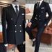 Pulse Pulse European And American Foreign Trade Set For Men Two-Piece Groomsmen Outfit Wedding Formal Suit Slim Fit Korean Version_voghion.com