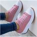 Canvas casual single shoes women's canvas solid color low top large size women's shoes_voghion.com