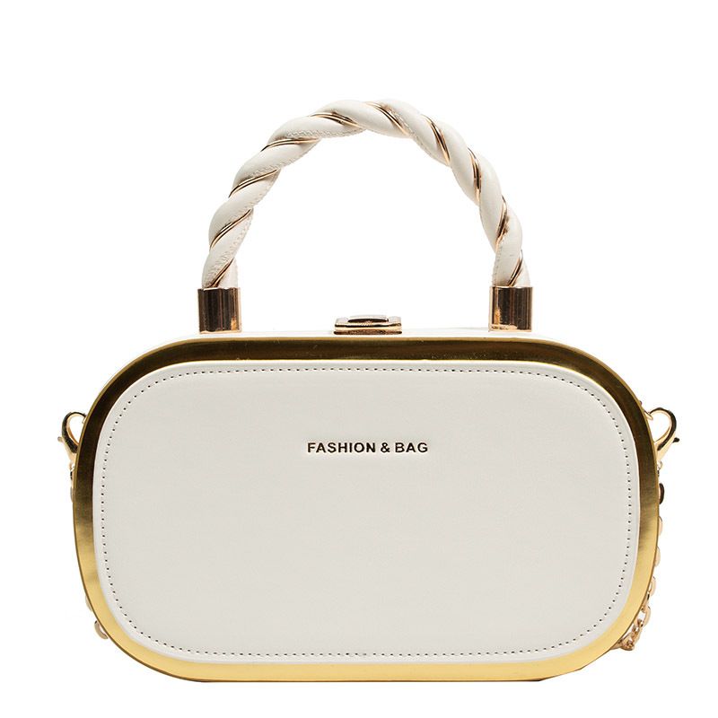 Borsa dal design di nicchia transfrontaliero Borsa da donna di nuova moda primavera semplice Borsa a mano con catena diagonale con una spalla_voghion.com