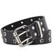 Cintura per jeans con fibbia a doppia fila e rivetti a stella con sottocultura punk cava per donna_voghion.com