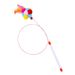 Toy Self-Entertainment With Bell Handheld Long Rod Cat Teasing Artifact Steel Wire Feather Teaser Wand_voghion.com