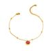New Fashion Sweet Cool Multi-layer Inlaid Colorful Diamond Pearl Stainless Steel Anklet Thin Chain Foot Jewelry_voghion.com
