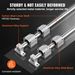Linear Guide Rail Set, SFC20 1000mm, 2 PCS 39.4 In/1000 Mm SFC20 Guide Rails 4 PCS SC20 Slide Blocks 4 PCS Rail Supports, Linear Rails And Bearings Kit For Automated Machines CNC DIY Project_voghion.com