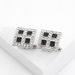 new square diamond crystal cufflinks business all match shirt cufflinks_voghion.com