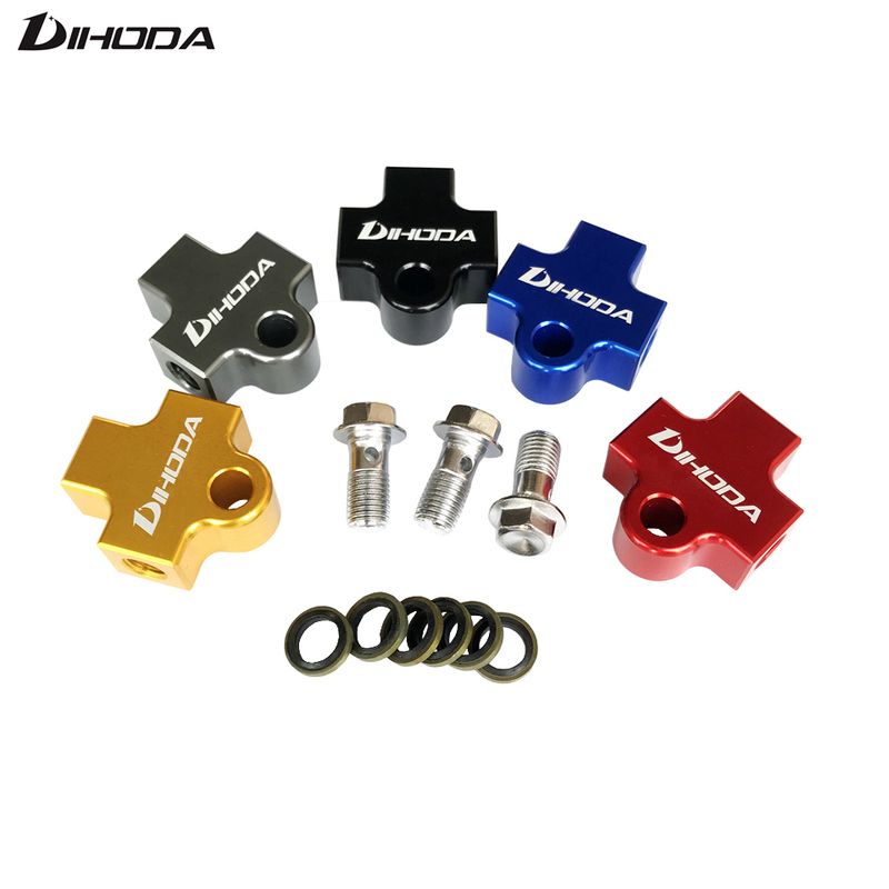 Hydraulische Schlauch Rohr Coupg Fitting T Stecker 3way Adapter Für Motorrad Dirt Pit Bike ATV Bremse System_voghion.com