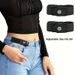 HOT 2pcs/set No Elastic Women Men Unisex Stretch For Pants Jeans Casual Buckle Free Adjustable Invisible Belt_voghion.com