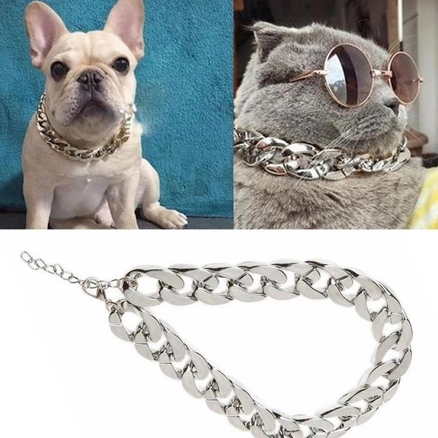 Gold Chain For Medium-sized Dog By PawParty Store_voghion.com
