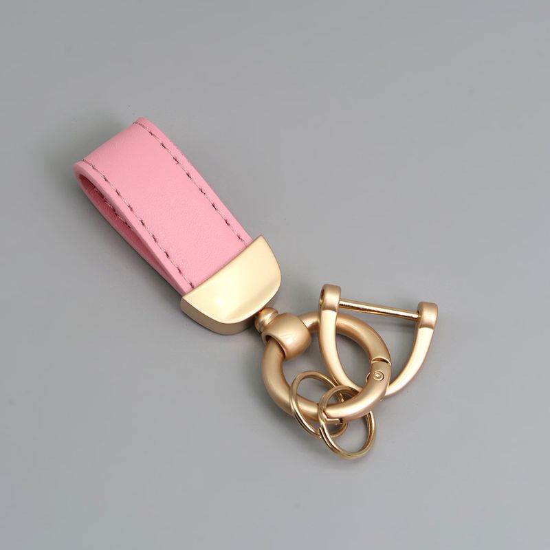 Short Pearl Gold Car Key Chain_voghion.com