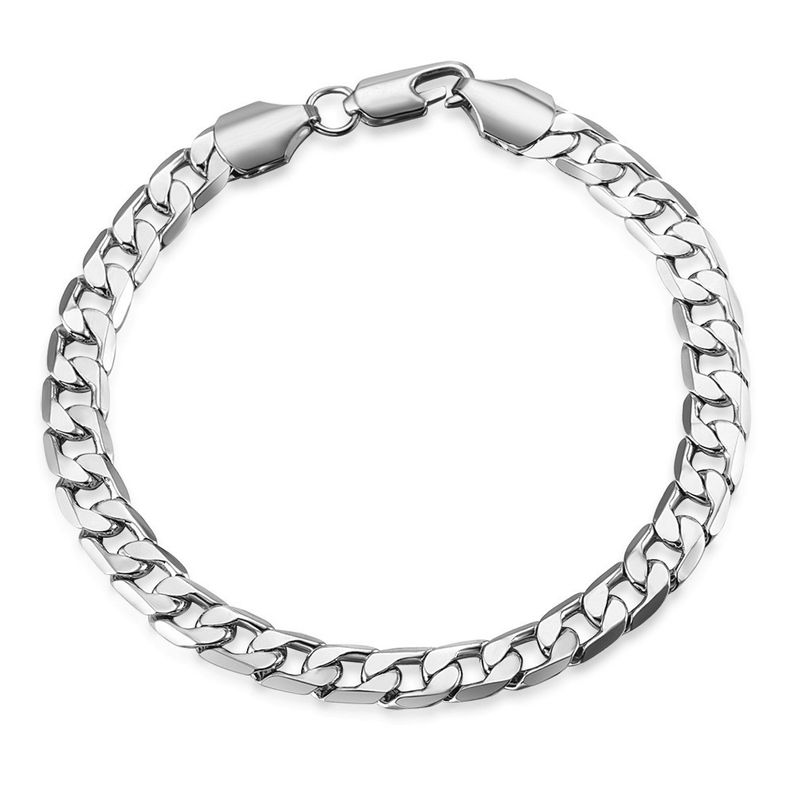 Nuovi braccialetti di coppia con catena intrecciata in oro semplice, personalizzati, in rilievo cubano_voghion.com