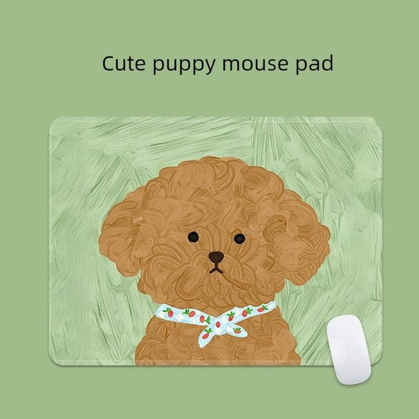 Alfombrilla de oficina suave con diseño de ratón de tamaño pequeño y de calidad inmejorable, con dibujos animados, para entretenimiento, gruesa, para escritorio de ordenador de estudiante._voghion.com