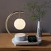 Cross-border Multifunctional Smart Wireless Charging Student Dormitory Small Moon Table Lamp Bluetooth Speaker_voghion.com