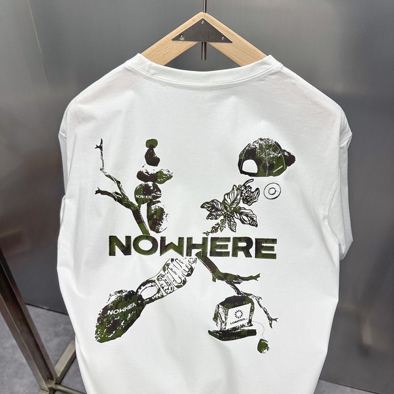 Men's Clothing Cool T Shirt Fashion Summer Short Sleeved Loose Street Trend Short Sleeved Pullover T Shirt_voghion.com