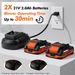 Leaf Blower Cordless - 21V Electric 2 Batteries and Charger, 2 Speed Mode, 2.0Ah Lightweight Battery Powered Leaf Blowers for Lawn Care, Patio, Blowin_voghion.com