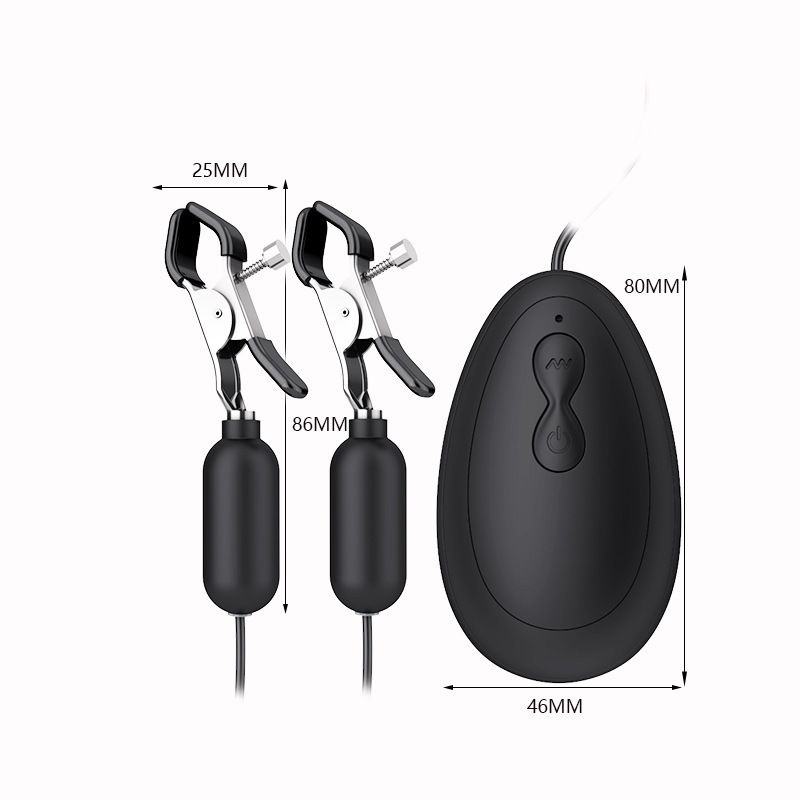 Sex Products Jiuba USB Double Peaks Clitoris Three Point Back Garden Vibrator Breast Clamp Vibration Breast Massage Female Masturbator_voghion.com