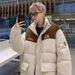 Piumino invernale da uomo, stile americano, spesso, caldo e alla moda, con colletto rialzato, in cotone, stile coppia, color-block_voghion.com