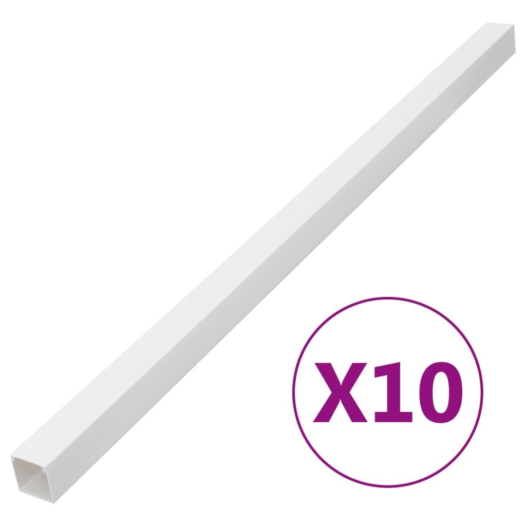 Cable Trunking 1.6"x1" 32.8' PVC_voghion.com