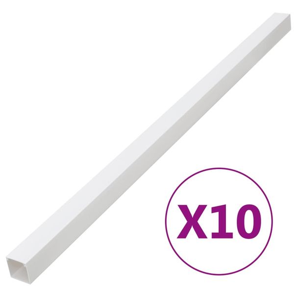 Cable Trunking 1.6"x1" 32.8' PVC_voghion.com