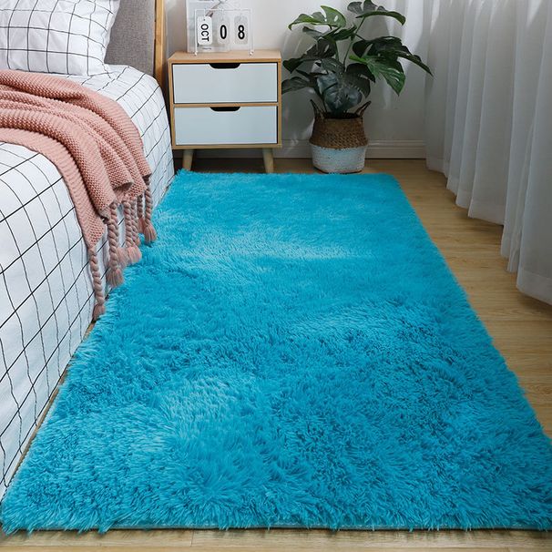 Tie-Dye Shaggy PVC Rug – Soft Bohemian Floor Mat For Living Room & Bedroom (Non-Slip, Photo Background, Multiple Sizes & Colors)_voghion.com