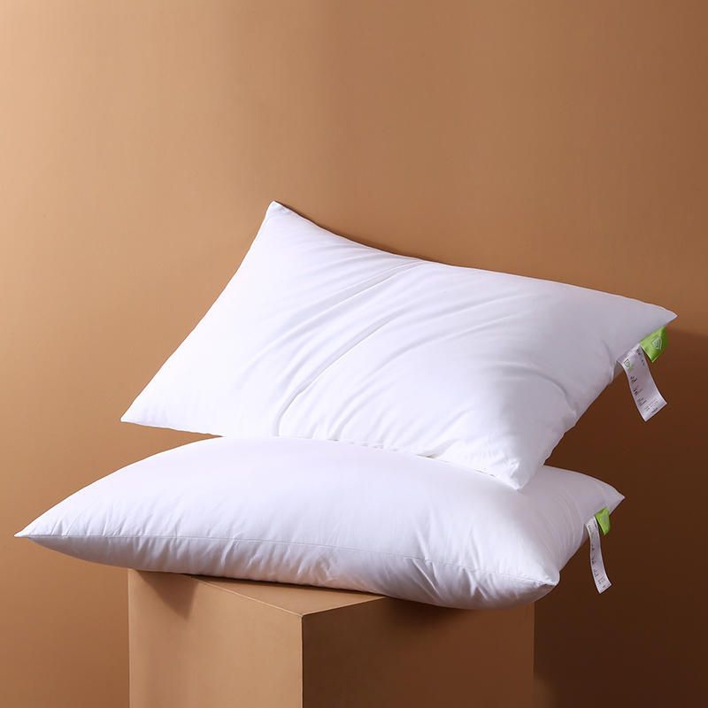 Almohada de algodón premium para adultos: núcleo de almohada indeformable para uso en hoteles y hogares con soporte transpirable._voghion.com