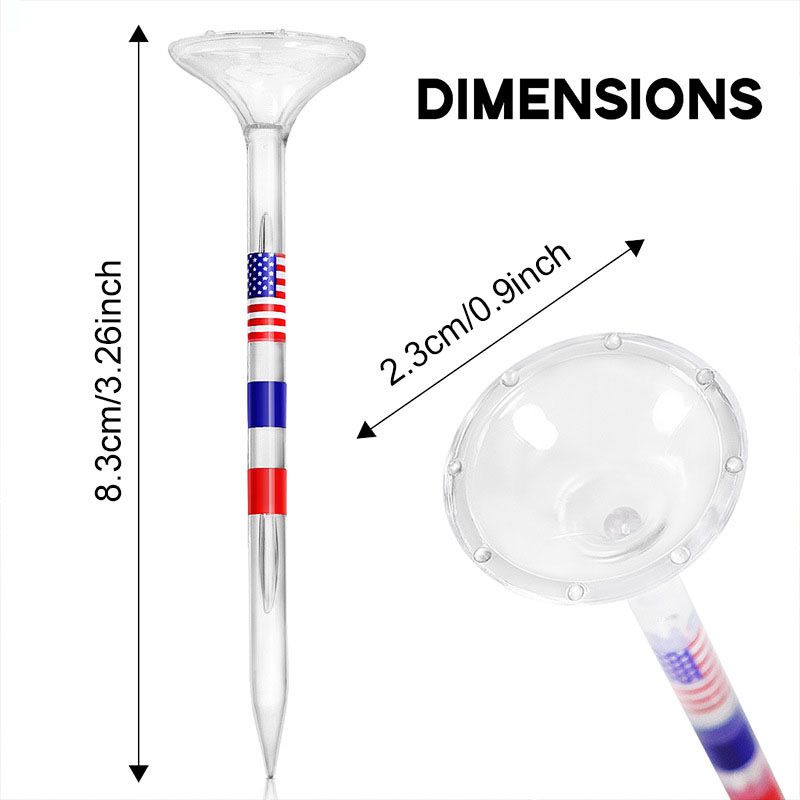 Tee de golf Tee transparent cu steag american Consumabile de antrenament pentru golf_voghion.com