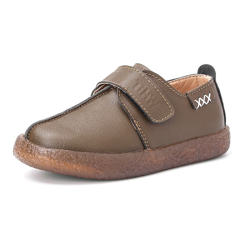 Chaussures pour enfants Nouvelle mode Chaussures Tods pour enfants Style coréen Chaussures de sport Petites chaussures en cuir Semelle en cuir de vache Chaussures de performance pour étudiants Fabricant en gros_voghion.com