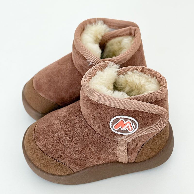 Girls' Winter Snow Boots – Soft Suede-Lined Booties With Anti-Slip Sole (Pink/Khaki/Beige, Sizes 22-32, Lightweight & Warm For 4-12 Years)_voghion.com
