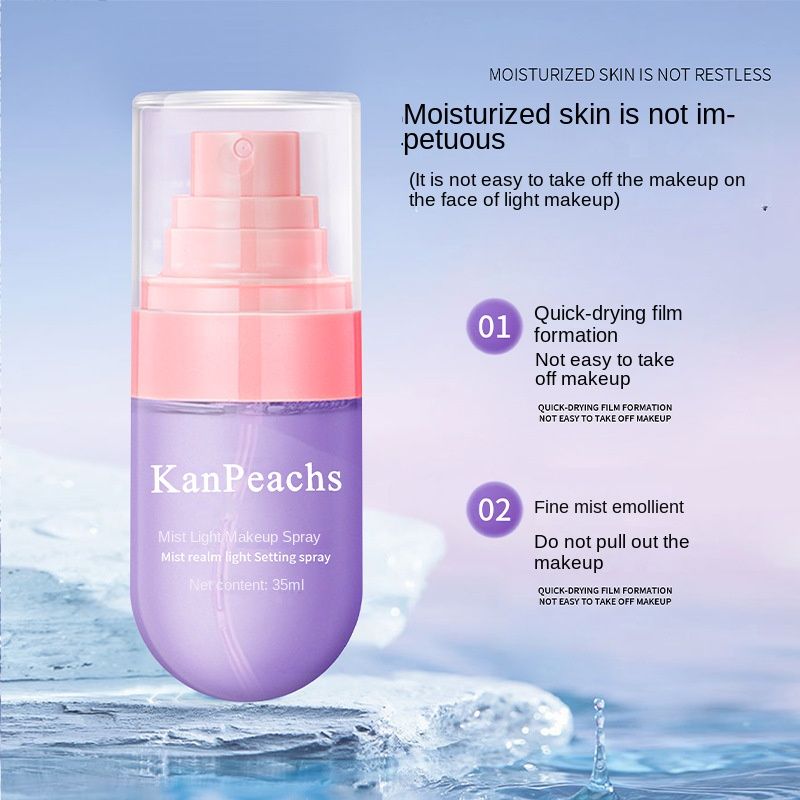 KanPeachs Mist Environment Leichtes Make-up-Fixierspray Make-up-Schutz Zieht nicht aus Trocknet Wasserfest Schweißbeständiges Make-up-Fixierspray_voghion.com