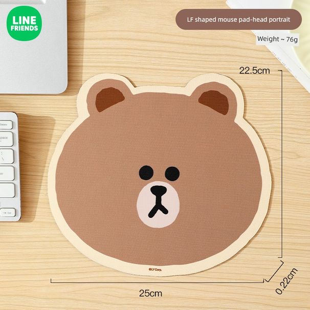 Rakipsiz Kaliteli Kahverengi Ayı Küçük Boy Masaüstü Kız Sevimli Karikatür Bileklik Silikon Bilek Ateli Bilgisayar Mouse Pad Güzel Görünümlü_voghion.com