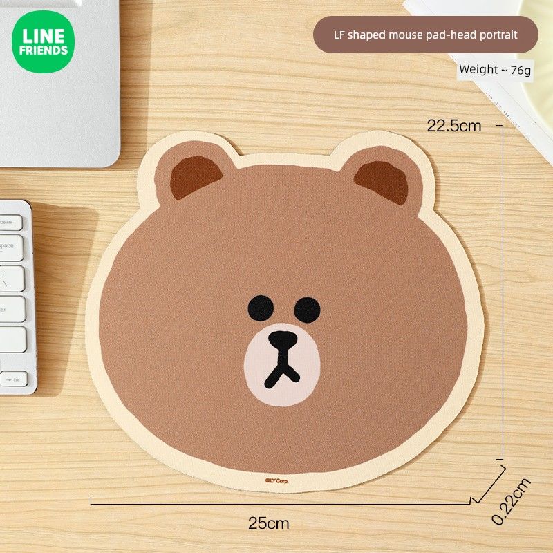 Qualità imbattibile, orsetto marrone, piccole dimensioni, da scrivania, ragazza, simpatico cartone animato, braccialetto in silicone, tutore per polso, tappetino per mouse per computer, di bell'aspetto_voghion.com