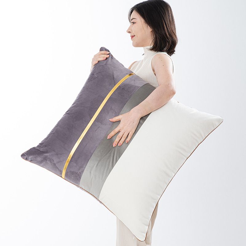 Fundas de cojín de lujo con relleno - Fundas decorativas para sofá, sala de estar y dormitorio, tela de franela suave (juego de 2 con cierre de cremallera)_voghion.com
