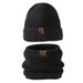 Unisex Doppelt verdickte Strickmütze Hals Kit Hipster Herren verdickter Gesichtsschutz Winddichte warme Mütze Kit Damen_voghion.com