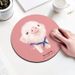 Thickened small circular anti slip table mat, pad, rubber mouse pad_voghion.com