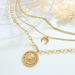 Set di collane a strati placcate in oro, collane multicatena con medaglione di leone e ciondolo a forma di luna, gioielli boho quotidiani e di tendenza_voghion.com