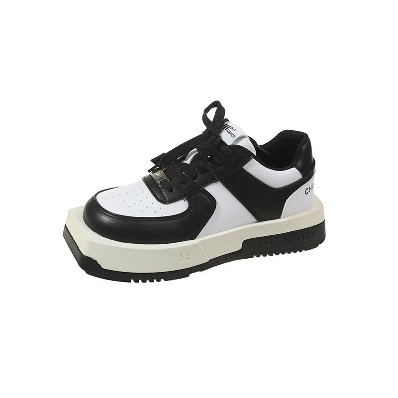 New Trendy Shoes Hexagonal Mandarin Duck Square Round Head Sneakers Thick Bottom Casual Sneakers Women S Fashion Daddy Sports Shoes_voghion.com