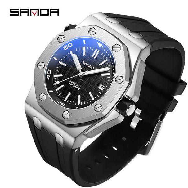 Sanda Cross Border Herrenuhr für den Außenhandel, blaues Lichtglas, wasserdicht, Quarzwerk, modisch, mit Kalender, Business-Uhr_voghion.com