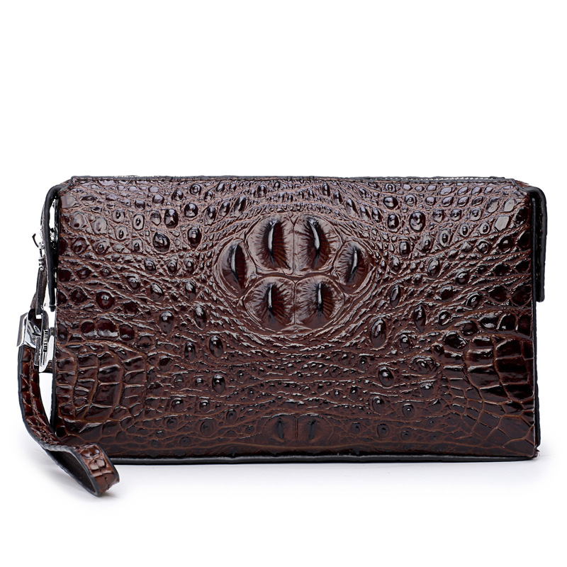 Passwortsperre Herrenhandtasche Anti-Diebstahl-Griff neue Krokodilmuster große Kapazität Business- und Freizeit-Trendtasche_voghion.com