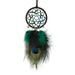 Peacock Feather Rearview Mirror Pendant Ornament High-end Hanging Wholesale Cross-border Car Decoration_voghion.com