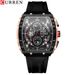 Men's And Women's Waterproof Multifunction Quartz Watch With Date Display, 6-Hand Analog Dial, Sporty Rubber Strap, Mineral Glass, Alloy Case_voghion.com