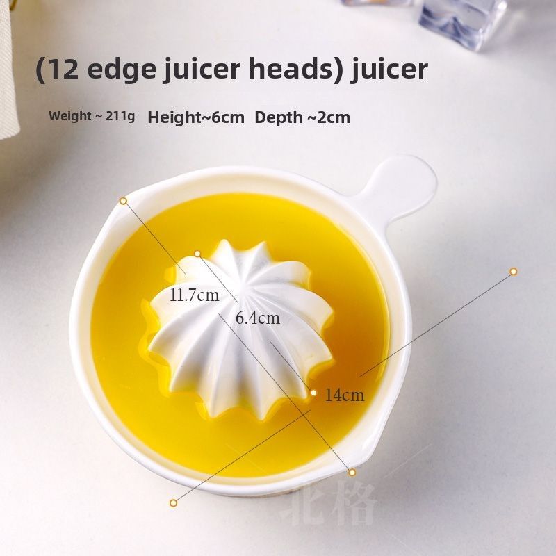 Ceramic Juicer For Home Use, Orange Lemon Small Fruit Tool, Original Flavor Manual Juice Pressing Artifact_voghion.com