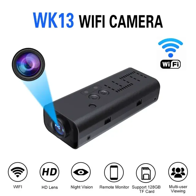 Mini Camera Wifi Smart Home Beveiliging Nachtzicht Multi-user Afstandsbediening Monitor Kleine Camcorders Draagbaar Ingebouwde Batterij_voghion.com