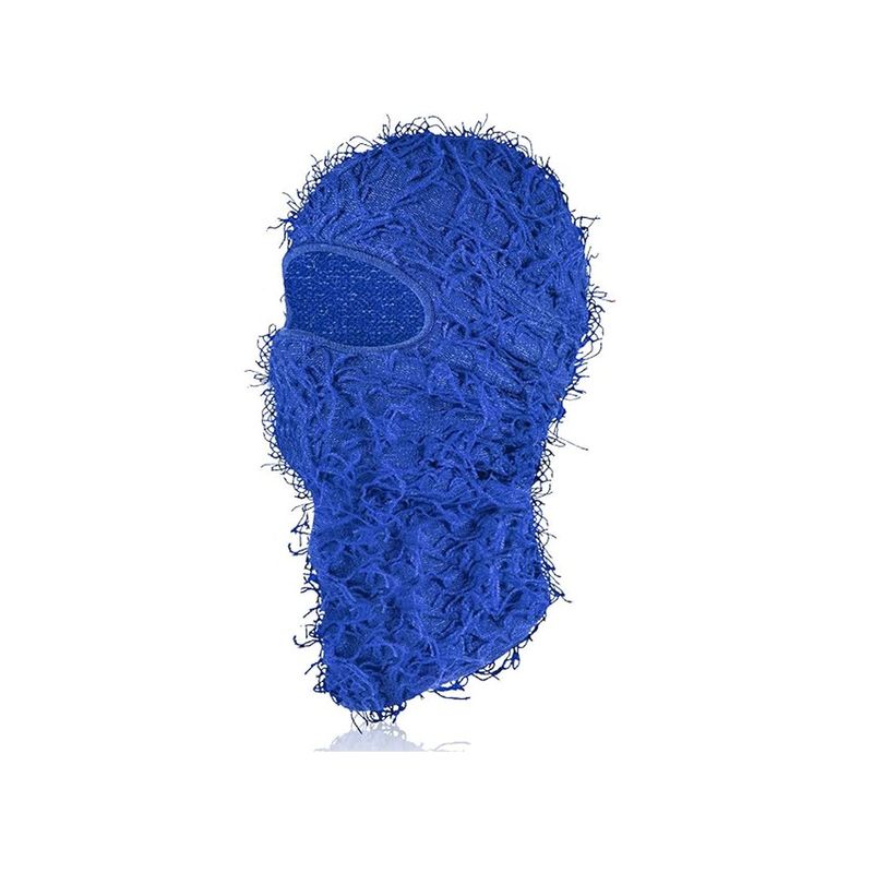 Nueva máscara de punto cálida para la cabeza, diadema personalizada de camuflaje con un solo orificio en jacquard, gorro de esquí de felpa resistente al viento_voghion.com
