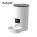 Dudu Pet Automatic Double - Bowl Semi - Transparent Smart Feeder For Cats And Dogs_voghion.com